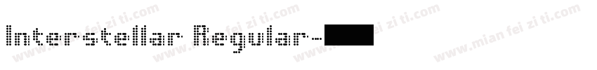Interstellar Regular字体转换